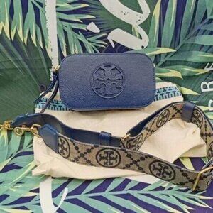 Tory burch MINI MILLER CROSSBODY BAG blue